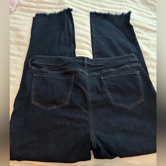 Worn Once NYDJ Women's Dark Blue Relaxed “Magical” Straight Leg Jean, Size 16 - Picture 9 of 16